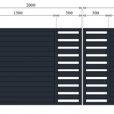Brama i furtka - panel pełny i ażur