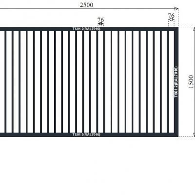 Przęsło panele pionowe